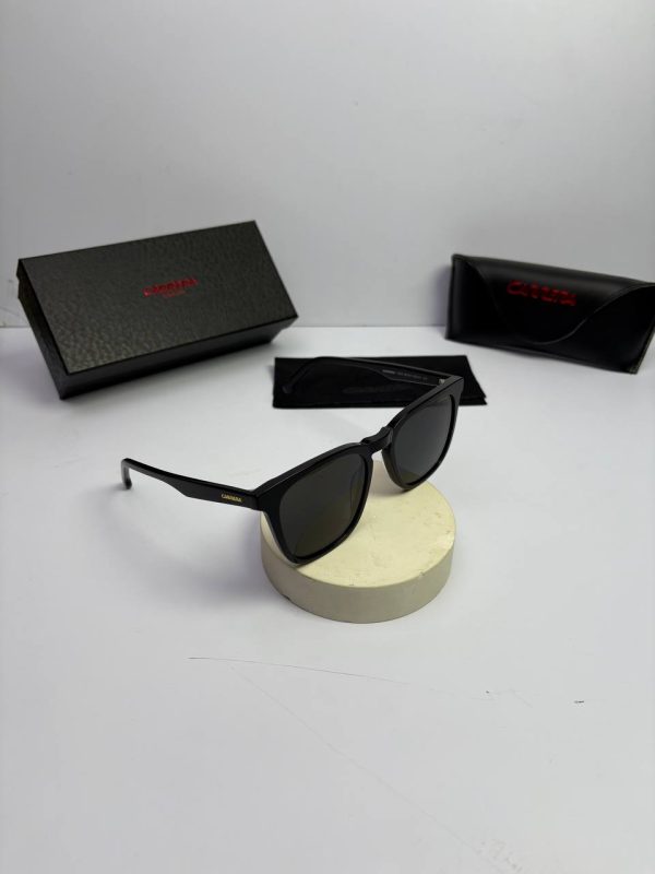 عینک carrera-143s تمام مشکی دودی - Image 2
