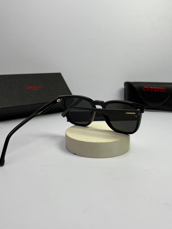 عینک carrera-143s تمام مشکی دودی - Image 5