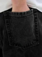 شلوار جین مشکی مدل «Relaxed Fit» - Image 2