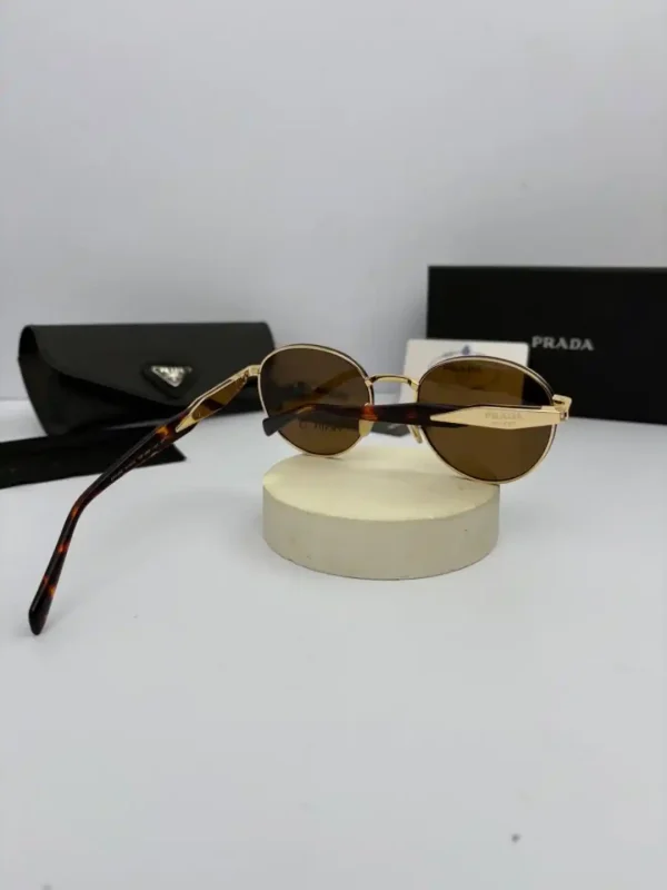 عینک پرادا prada spr-56z عدسی قهوه ای دسته هاوانا - Image 5