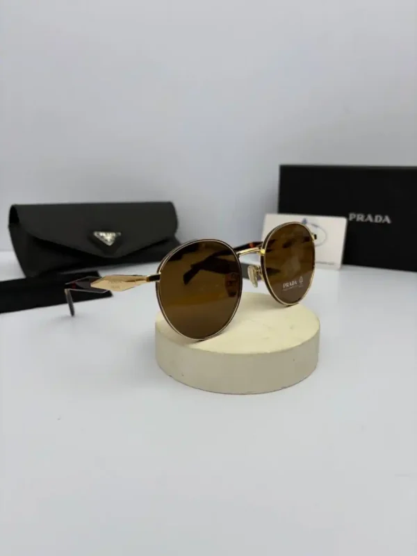 عینک پرادا prada spr-56z عدسی قهوه ای دسته هاوانا - Image 1