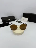 عینک پرادا prada spr-56z عدسی قهوه ای دسته هاوانا - Image 2