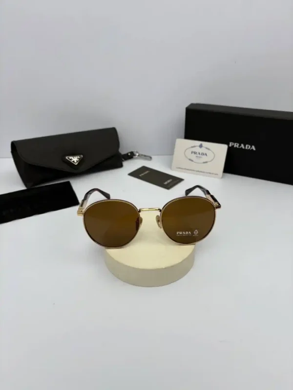 عینک پرادا prada spr-56z عدسی قهوه ای دسته هاوانا - Image 2