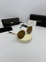 عینک پرادا prada spr-56z عدسی قهوه ای دسته هاوانا - Image 3
