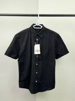 پیراهن لینن آستین‌کوتاه والدیگرانو zara - Image 5