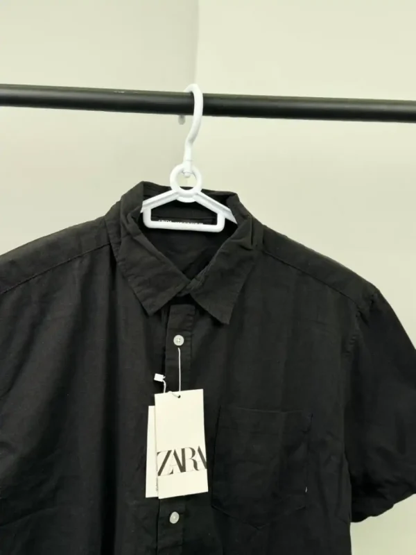 پیراهن لینن آستین‌کوتاه والدیگرانو zara - Image 7