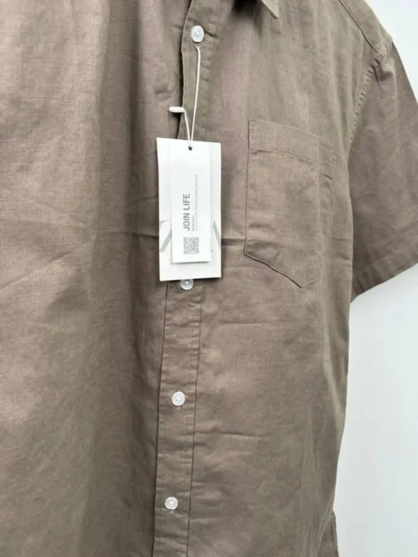 پیراهن لینن آستین‌کوتاه والدیگرانو zara - Image 9