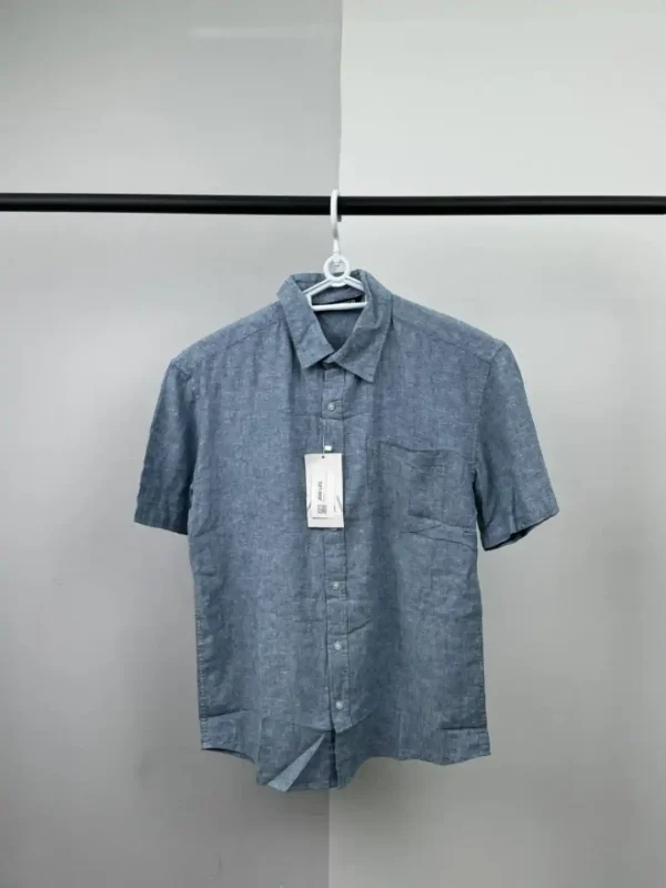 پیراهن لینن آستین‌کوتاه والدیگرانو zara - Image 11