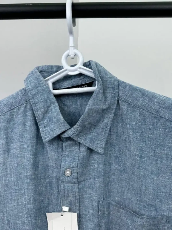 پیراهن لینن آستین‌کوتاه والدیگرانو zara - Image 13