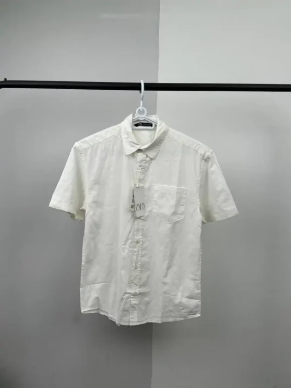 پیراهن لینن آستین‌کوتاه والدیگرانو zara - Image 14