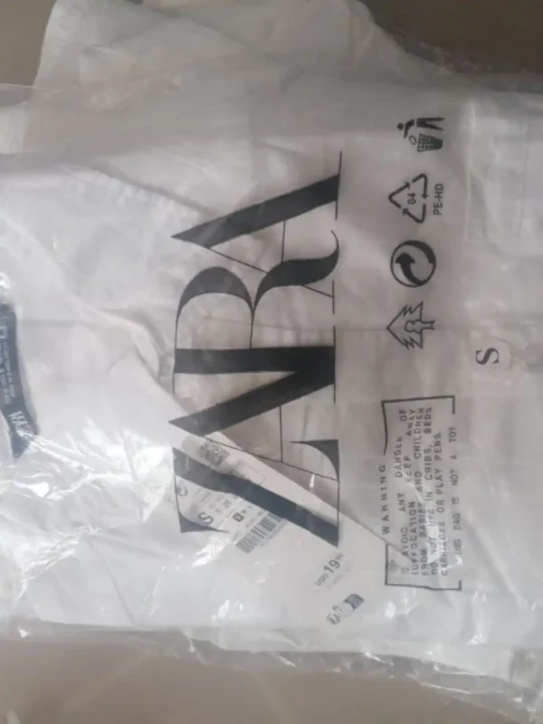 پیراهن لینن آستین‌کوتاه والدیگرانو zara - Image 18