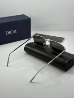 عینک فریم نقره ای عدسی دودی dior90 s1u - Image 5