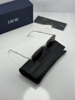 عینک فریم نقره ای عدسی دودی dior90 s1u - Image 2