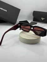 عینک prada-spr09z ترکیب مشکی زرشکی - Image 2