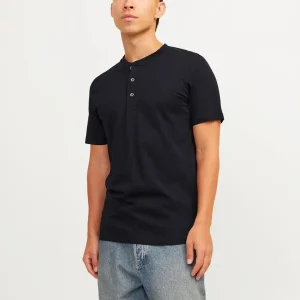 تیشرت مشکی 3دکمه jack&jones