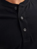 تیشرت مشکی 3دکمه jack&jones - Image 3