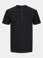 تیشرت مشکی 3دکمه jack&jones - Image 7