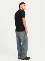 تیشرت مشکی 3دکمه jack&jones - Image 5