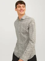 پیراهن تمام دکمه آستین دار jack&jones - Image 4