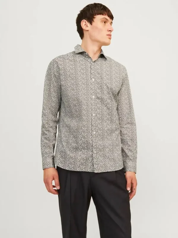 پیراهن تمام دکمه آستین دار jack&jones - Image 1