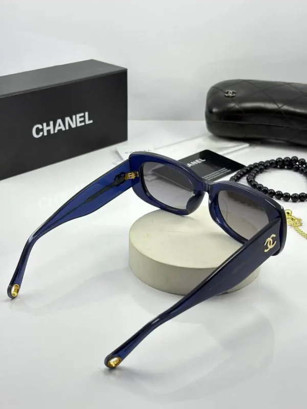 عینک chanel-5488 آبی شفاف - Image 2