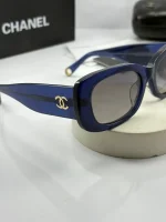 عینک chanel-5488 آبی شفاف - Image 3