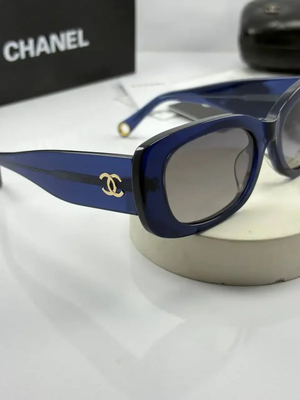 عینک chanel-5488 آبی شفاف - Image 3