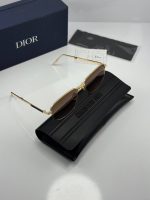 عینک فریم طلایی عدسی هایلایت قهوه ای dior90 s1u - Image 2