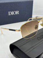 عینک فریم طلایی عدسی هایلایت قهوه ای dior90 s1u - Image 3