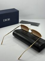 عینک فریم طلایی عدسی هایلایت قهوه ای dior90 s1u - Image 5