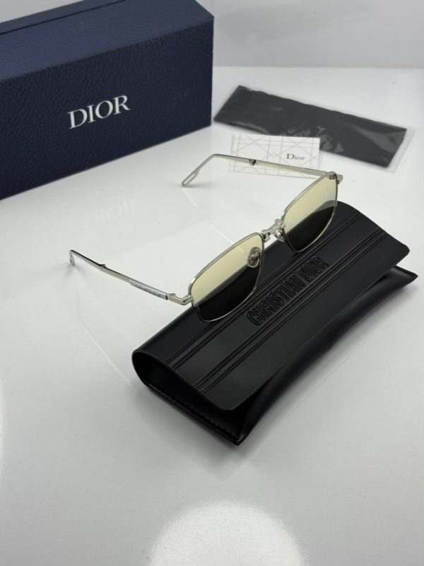 عینک فریم نقره ای عدسی هایلایت روشن  dior90 s1u - Image 2