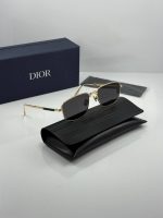 عینک فریم طلایی عدسی دودی dior90 s1u