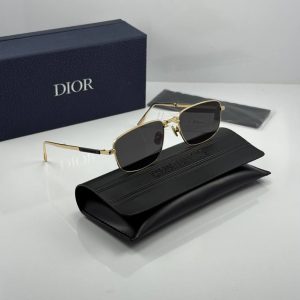 عینک فریم طلایی عدسی دودی dior90 s1u