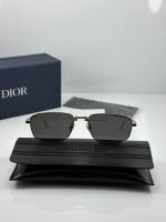 عینک فریم طلایی عدسی دودی dior90 s1u - Image 4