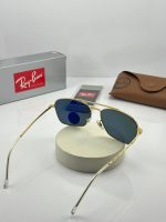عینک rb-3636p فریم طلایی عدسی سبز - Image 4