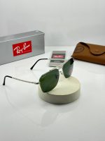 عینک‌ rb-3636p فریم نقره ای عدسی سبز