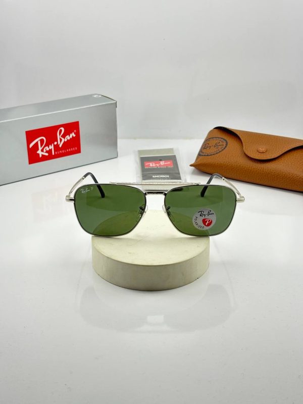 عینک‌ rb-3636p فریم نقره ای عدسی سبز - Image 2