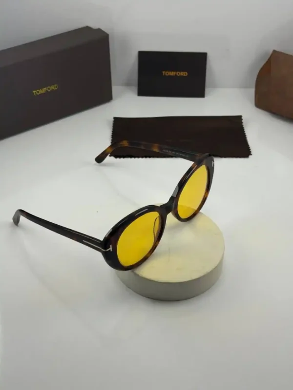 عینک tomford-1009 هاوانا عدسی زرد - Image 3