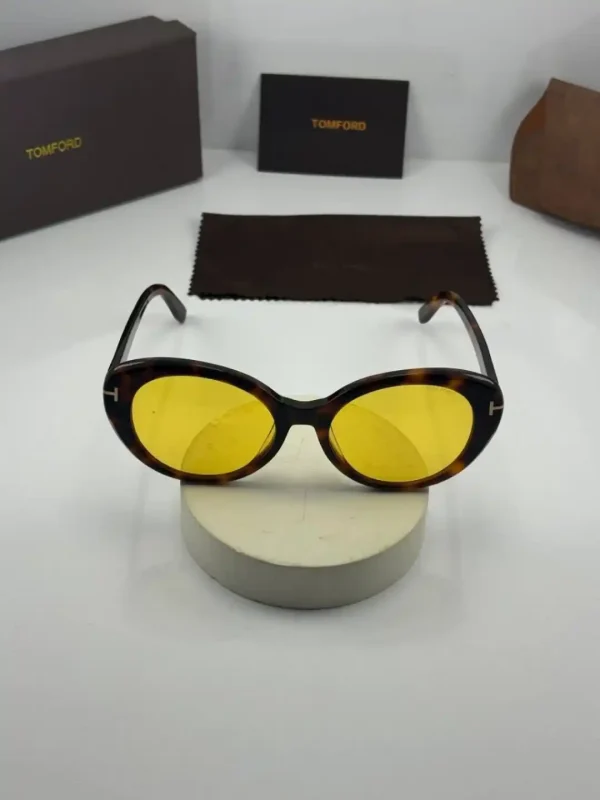 عینک tomford-1009 هاوانا عدسی زرد - Image 2