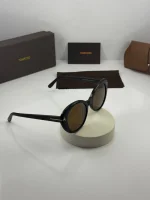 عینک tomford-1009 مشکی براق عدسی قهوه ای