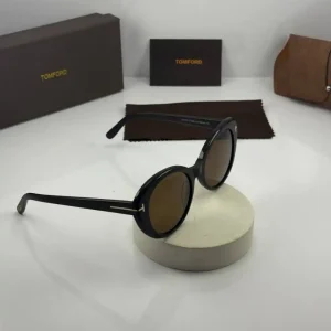 عینک tomford-1009 مشکی براق عدسی قهوه ای