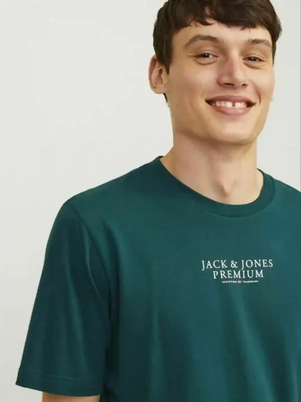 تیشرت jack&jones لوگو سفید - Image 4