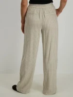 شلوار راه راه کرم vero moda - Image 2