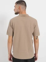 تیشرت کرم یقه دار - Image 5