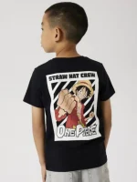 تیشرت بچگانه مشکی طرح One Piece - Image 4