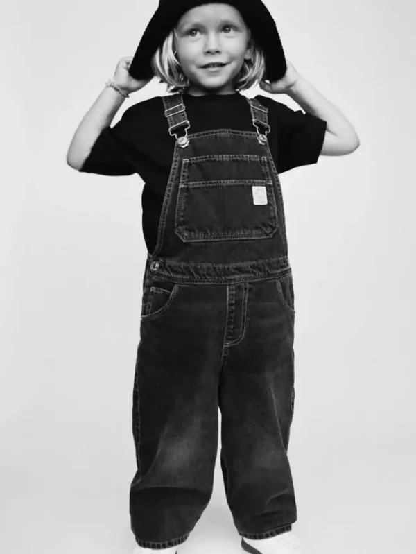 بیلر جین بچگانه مشکی مات ZARA - Image 4