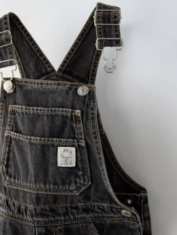 بیلر جین بچگانه مشکی مات ZARA - Image 3