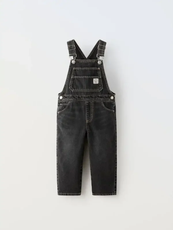 بیلر جین بچگانه مشکی مات ZARA - Image 1