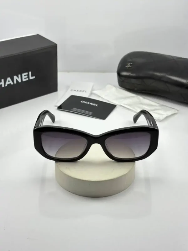 عینک chanel-5493 مشکی براق عدسی هایلایت - Image 2
