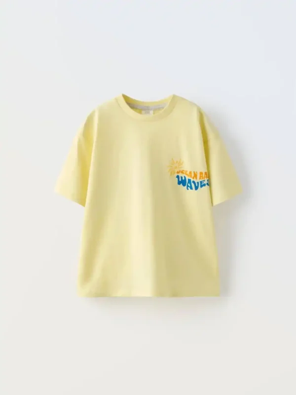 ست تیشرت شلوارک بچگانه پشت طرح ZARA - Image 2